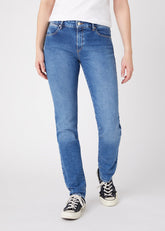 DAMSKIE SPODNIE JEANSOWE WRANGLER SLIM MORE BLUES W28L-KG-53S 112128402